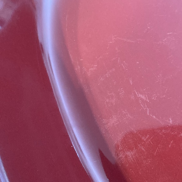 Longaberger Pottery Woven Traditions Paprika Red Oval Serving Dish - Picture 14 of 16